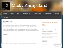 Tablet Screenshot of mickykemp.com